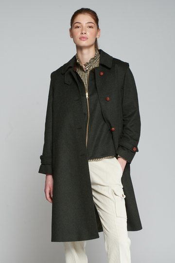 Vilagallo, Loden Embroidered Coat