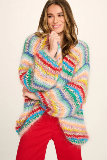 Les Tricots D'O, Eloise Mohair Cardigan-Multicolour