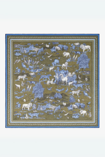 Inoui Editions, Square 130 Reverie Scarf-Khaki