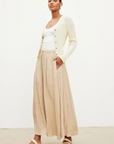 Velvet, Bailey Woven Linen Drawstring Skirt