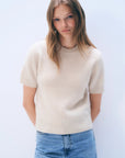 White & Warren, Cashmere Mock neck Tee
