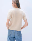 White & Warren, Cashmere Mock neck Tee