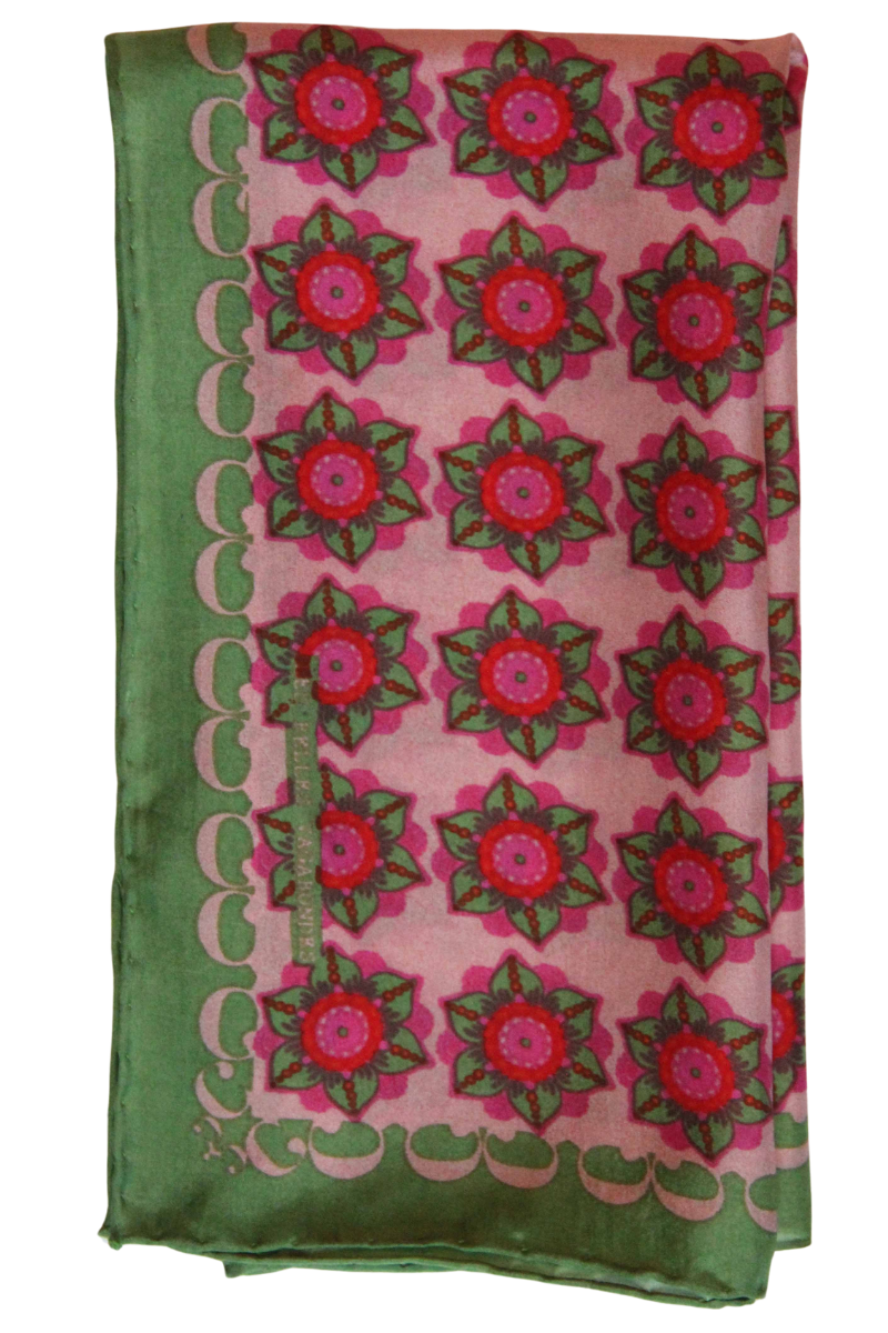 Les Belles Vagabondes, Mini Daisy Scarf- Green