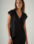 Patrick Assaraf, Iconic V-Neck Dolman Tee