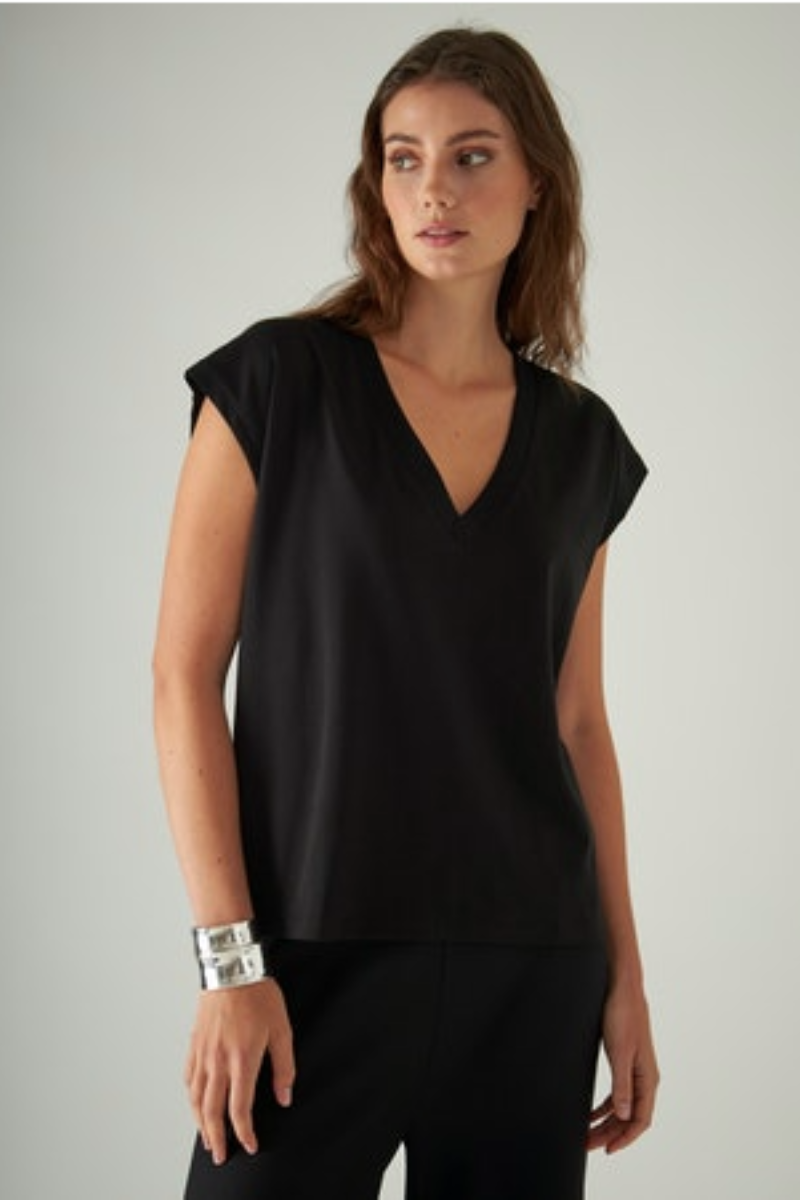 Patrick Assaraf, Iconic V-Neck Dolman Tee