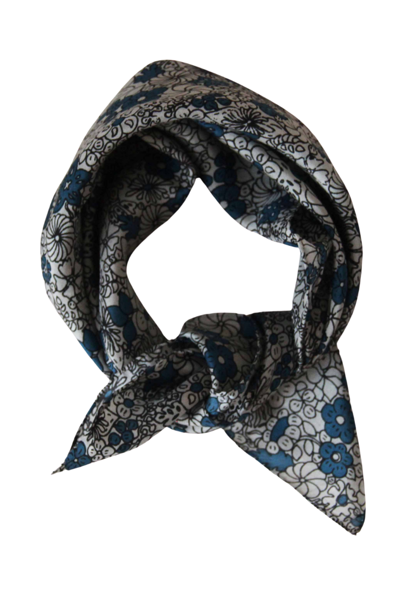 Les Belles Vagabondes, Mini Summer Scarf- Blue