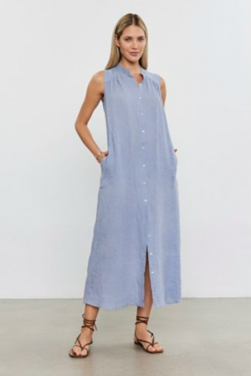 Velvet, Luna Linen Tie Dress