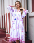 Mylah Midi Dress White Multi