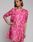 Vilagallo, Manon Dress- Pink Art