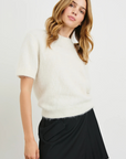 Rails, Briar Crewneck Top- White