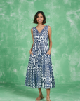 Ro's Garden, Tatum Maxi Dress- Blue Kyoto