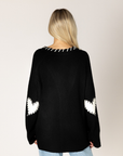 Lyla+Luxe, Shyla Heart Cardigan