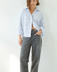 Charli, Marlowe Shirt- Blue Stripe