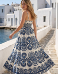 Zenara, Grecia Printed Maxi Dress