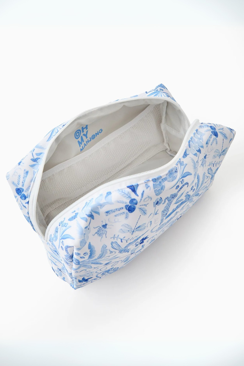 Oh My Mahjong, Amazon Blue Tile Storage Bag x Catherine Cartie Collab