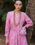 Nimo With Love, Azurite Dress - Ikat Pink