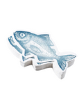 Cocktail Napkin, Fish Shaped-Blue