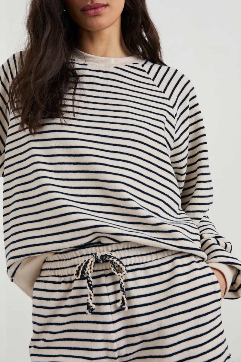 Rails, Theron Sweatshirt-Sailor Stripe Terry Towel