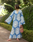 Maison Marigold,Doha Kaftan- Blue Boquet