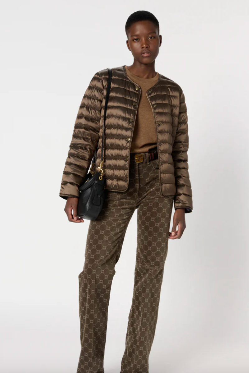 Gerard Darel, Micaela Reversible Down Jacket- Cigare
