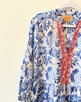 La Plage, Alison LS Dress-Floral Vine Block