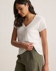 Velvet, Ellie Tee Shirt - White