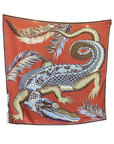 Inoui Editions, Croco Square 100 Scarf - Caramel