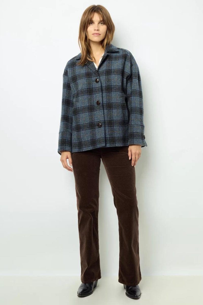 Gerard Darel - Mayssane Wool Check Jacket