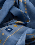 MLF, Secret Garden Cotton Scarf- Riviera