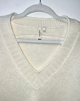 Cashmere Varsity V-Neck Sweater