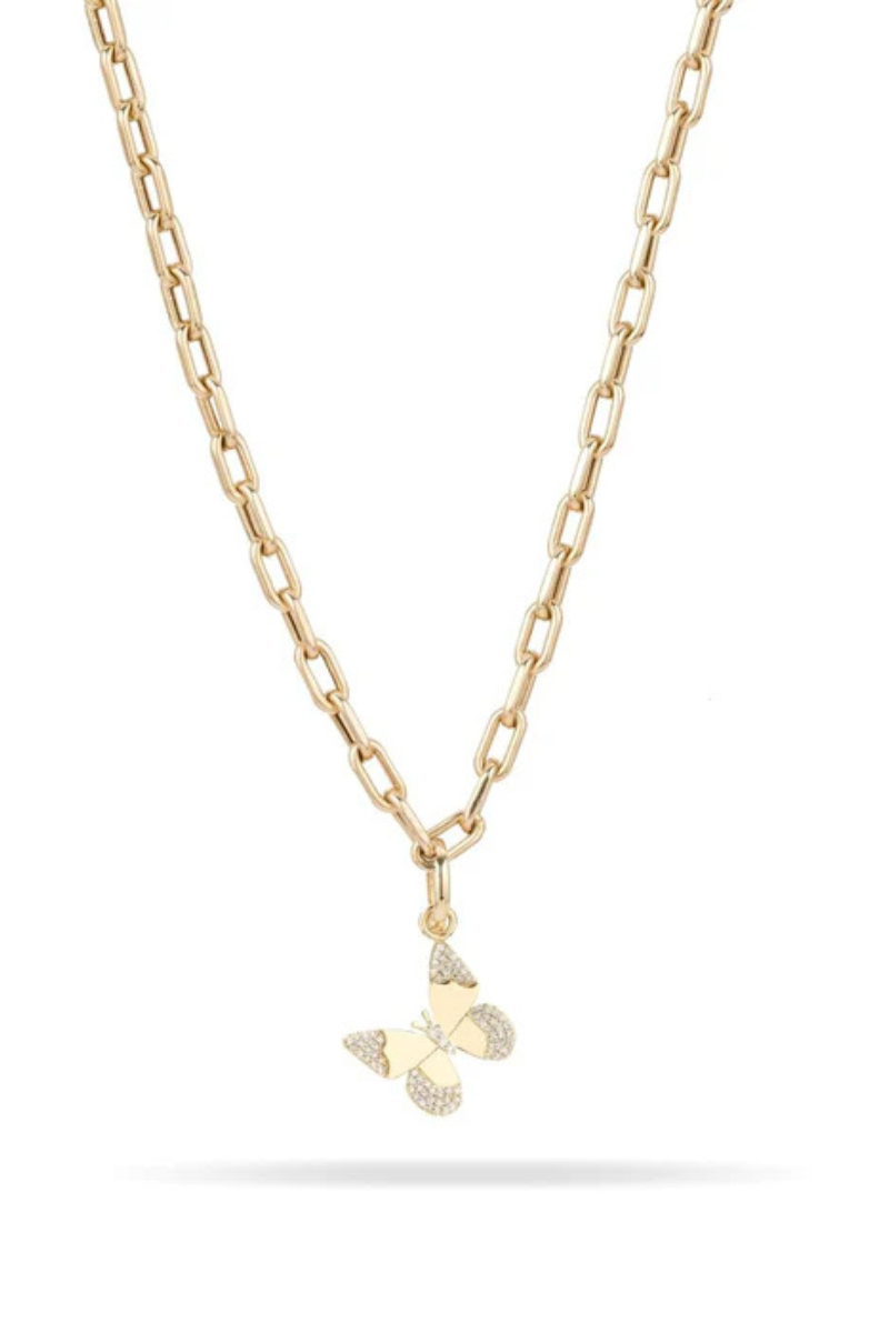 Adina Reyter, Diamond Butterfly Hinged Charm