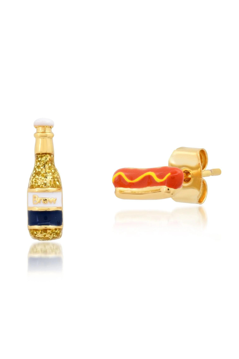 TAI, Beer and Hot Dog Mix Match Earrings