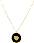 AB, Gold Chain with Enamel Pendant