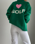 Varsity Cardigan-Golf