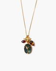 Chan Luu, Scarab Charm Necklace-Labradorite