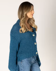 Lyla+Luxe, Lillian Hand Knit Heart Cardigan