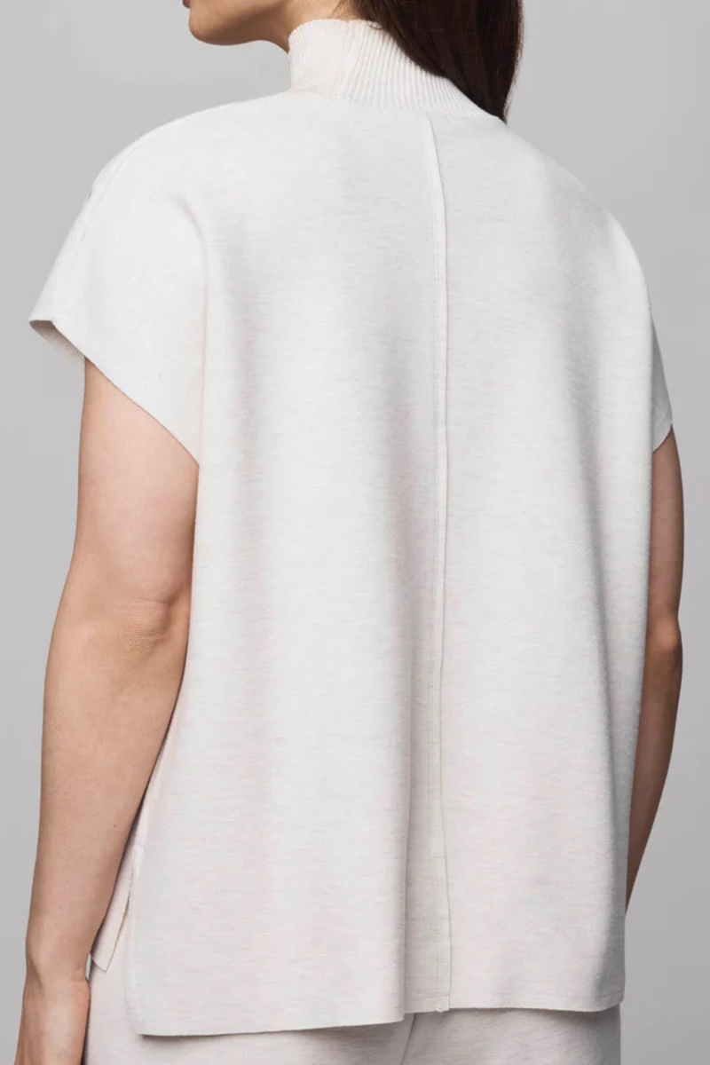 Splendid, Winslow Mock neck Pullover-Pale Oak Heather