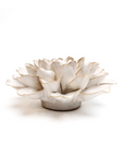 Chive, Ivory Ceramic Large Flower