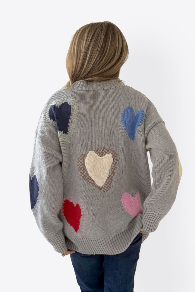Kerri Rosenthal, Jammy Love Sweater-Heather Gray