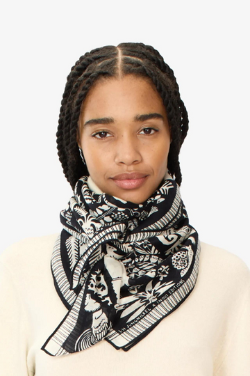 Inoui Editions, Ludwig Square 100 Scarf-Black