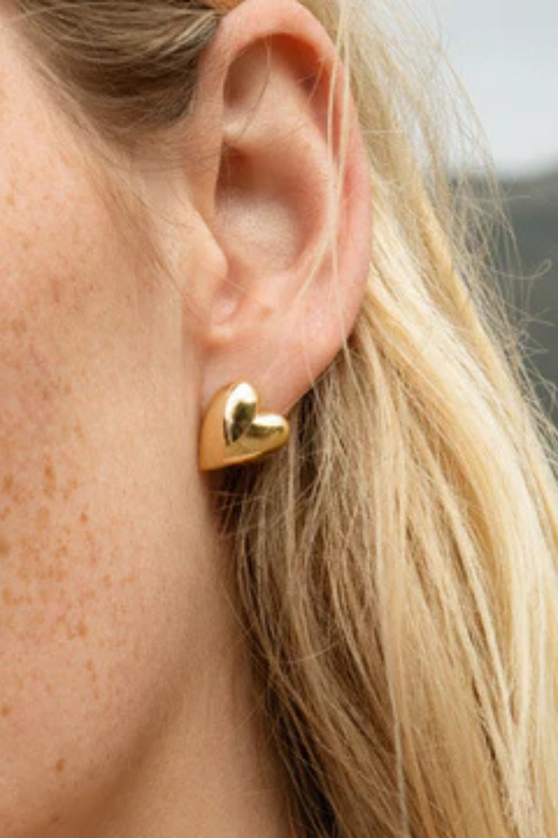 Thatch, Aurelie Puffy Heart Earrings