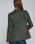 Vilagallo, Hillary Embroidered Jacket-Loden