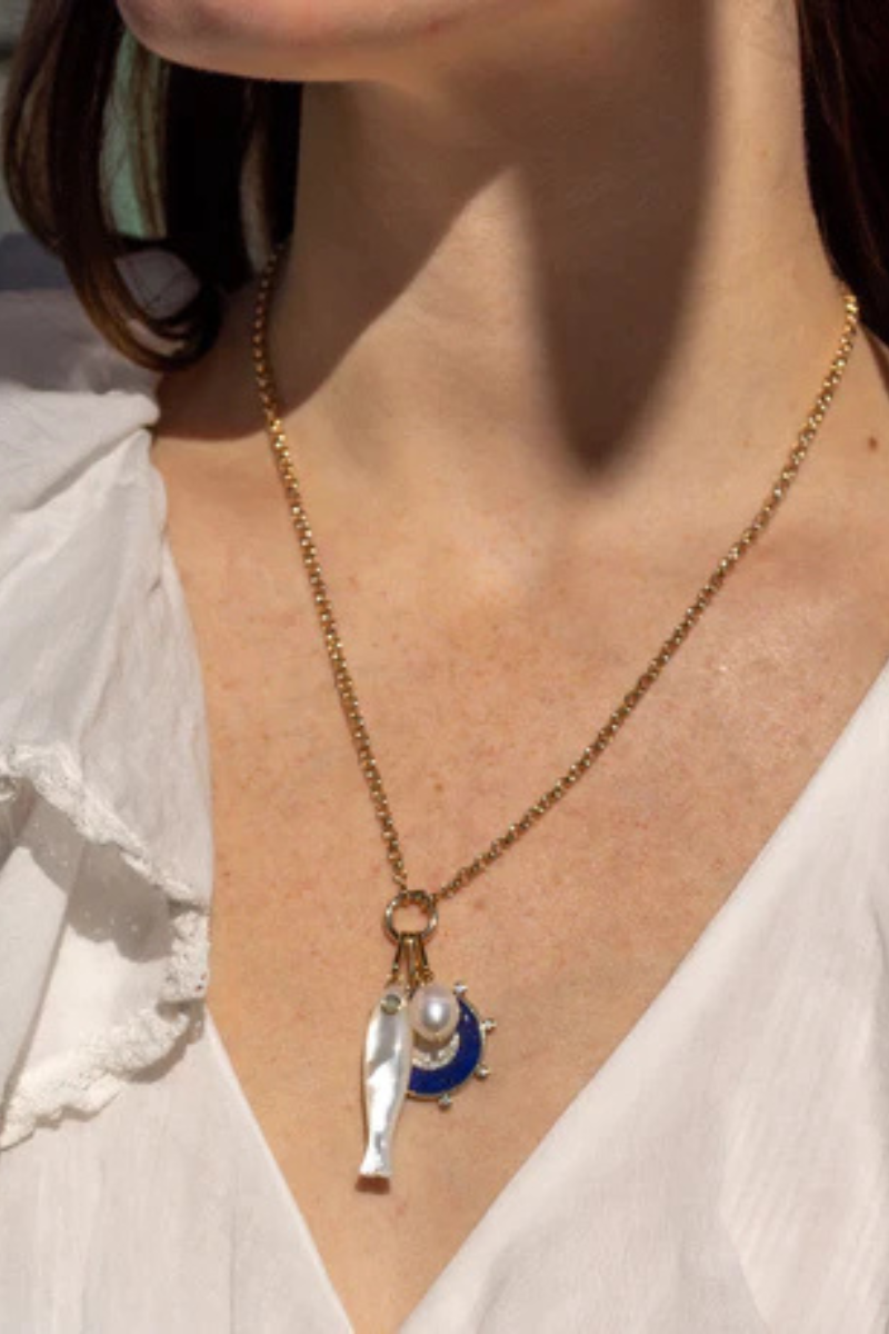 Thatch, Andros Charm Necklace