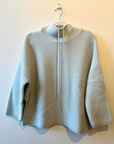 Cashmere Drawstring Funnel Neck Sweater