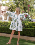 Maison Marigold, Taj Mini Dress - Blue Flower