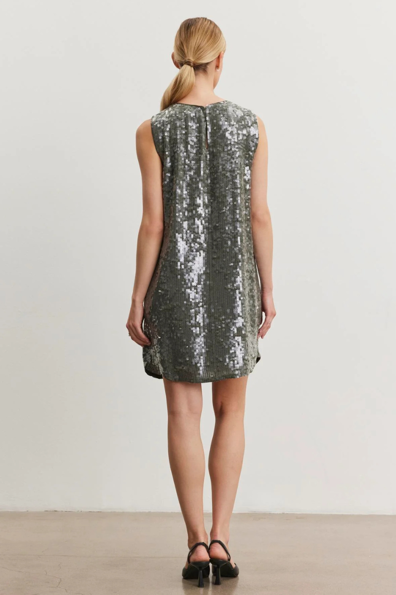 Velvet Katherine, DS Sequin Dress- Gunmetal