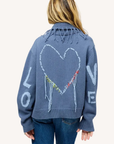 Kerri Rosenthal, Fringe Shawl Collar Love Cardigan