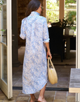 Frank & Eileen, Rory Maxi Shirt Dress - Blue Floral