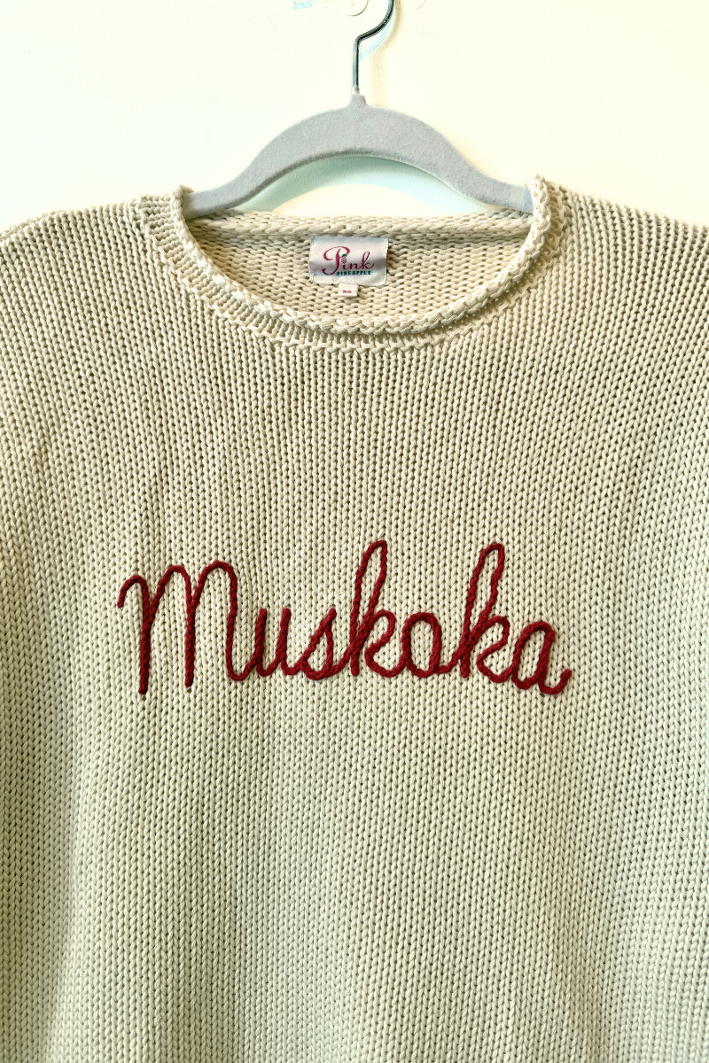 Rollneck Muskoka Cotton Sweater-Cream
