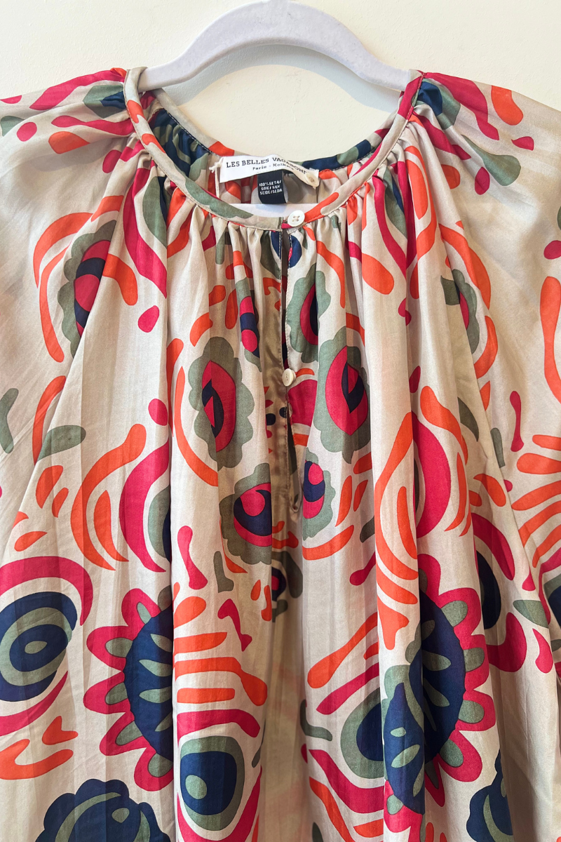 Les Belles Vagabondes, Chemise En Soie Blouse- Anastasia Beige